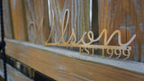 Personalized Family Name Sign, Metal Last Name Plaque, Custom Metal Nameplate, Established Family Name Plaque, Metal Monogram