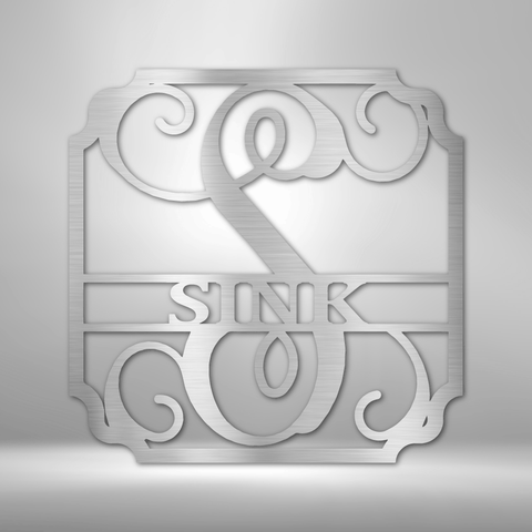 Classic Family Name - Steel Sign