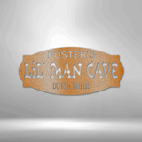 Personalized Lil Man Cave - Steel Sign